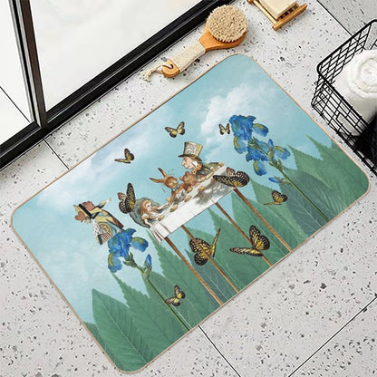 A Day in Wonderland - The Tea Party  Easy Maintenance Bath Mat