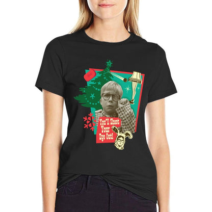 A Christmas Story Youll Shoot Your Eye Out  Rolled Sleeves T-Shirt