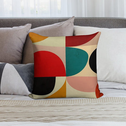 Modern Abstract Mid Century Soft Home Decor Throw Pillow