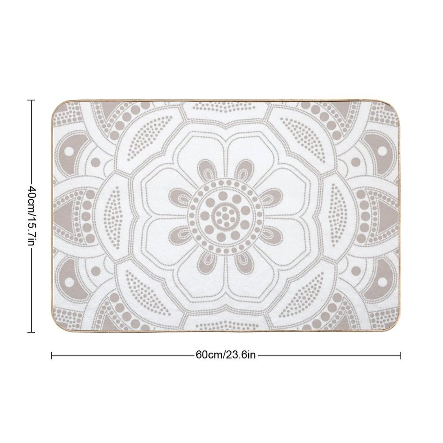 Mandala Creation, All Points for One 13  Multi-Purpose Bath Mat