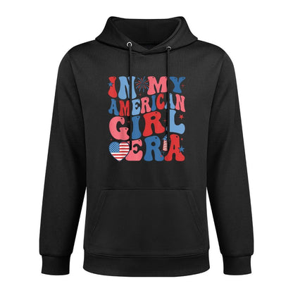 In My American Girl Era Retro 4th of July Fourth Groovy Versatile Streetwear Hoodie