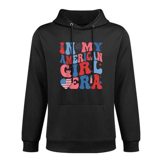 In My American Girl Era Retro 4th of July Fourth Groovy Versatile Streetwear Hoodie