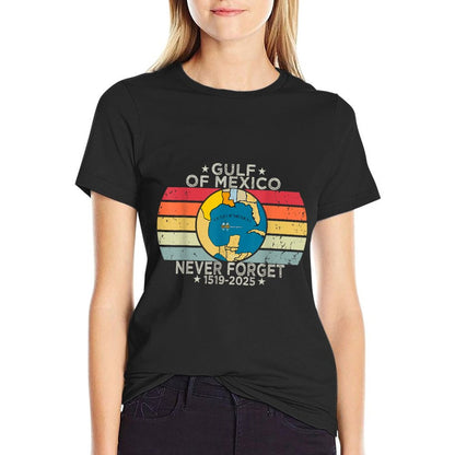 Gulf of USA America Funny Gulf of Mexico July 4th Graphic-printed T-Shirt