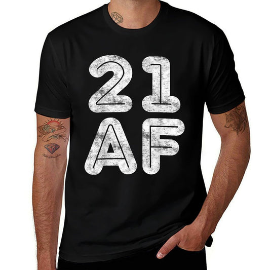 21 AF 21st Birthday  Fade-proof Color T-Shirt