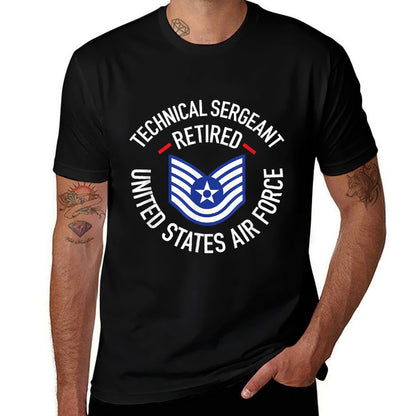 Technical Sergeant TSgt Retired Air Force Retirement Gifts  Easy-care T-Shirt