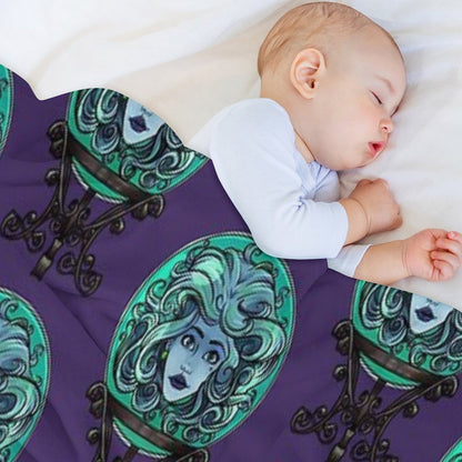 Madame Leota, No Background Comfort Throw Blanket