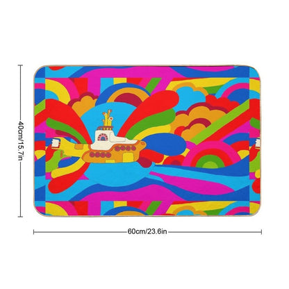 We All Live in A...  Dirt-Trapping Bath Mat