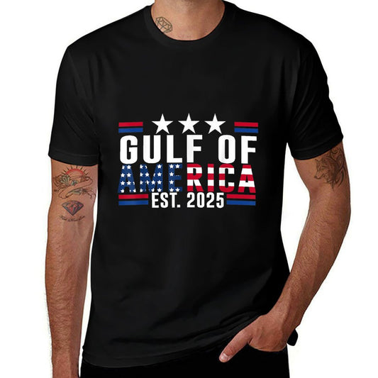 Retro Gulf Of USA America 2025 American Flag Versatile T-Shirt