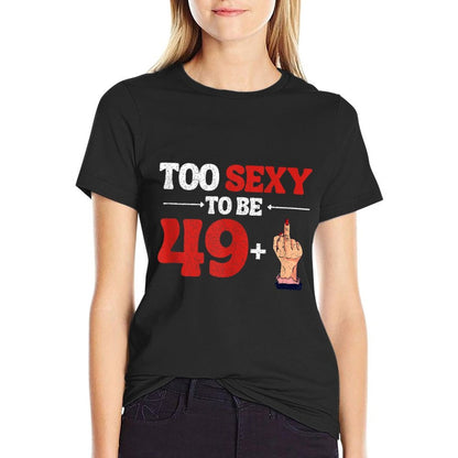 I Am 49 Plus 1 Middle Finger  50th Birthday  50st Birthday  Moisture-wicking T-Shirt