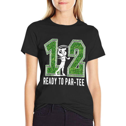 12th Birthday Golfer Boy Twelve Year Old Golf Player  Stretchy T-Shirt