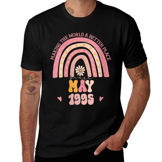 Womens Turning 30 Retro May 1995 30th Birthday for Women  Easy-care T-Shirt