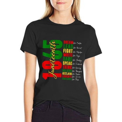 Juneteenth Dream Like Leaders Black History Women Men  Versatile T-Shirt