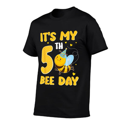 It's My 5 Year Old Birthday Bee Day 5th Party  Stretchy T-Shirt