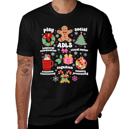 Groovy Occupational Therapist Christmas Occupational Therapy  Classic T-Shirt