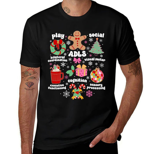 Groovy Occupational Therapist Christmas Occupational Therapy  Classic T-Shirt