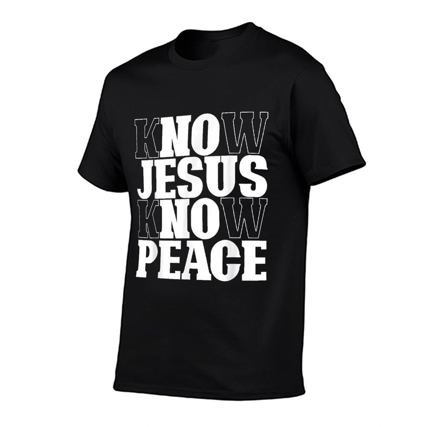 Know Jesus Know Peace Religion God Church Christian Gifts  Rolled Sleeves T-Shirt