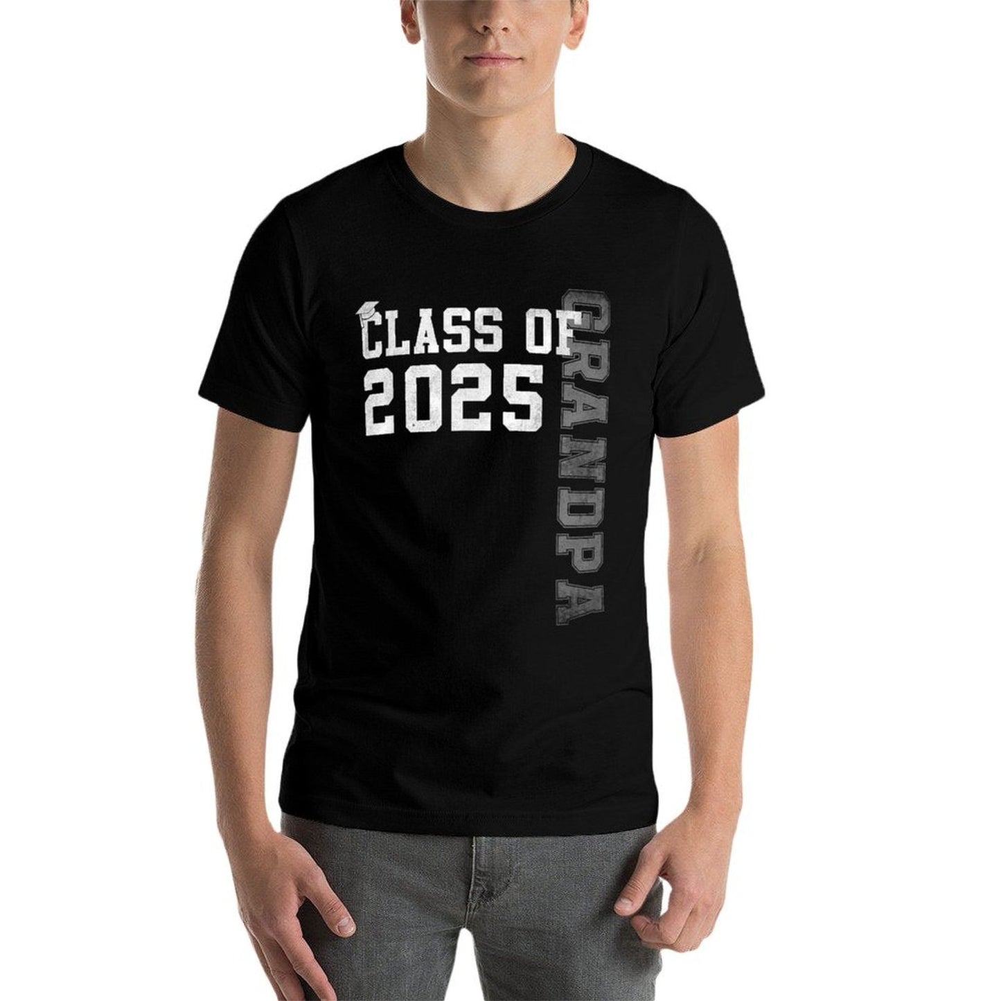 Grandpa Senior 2025 Proud Grandpa Of A Class Of 2025  Fade-proof Color T-Shirt
