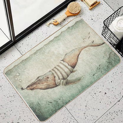 Sailor of The Deep Ocean  Easy To Clean Bath Mat