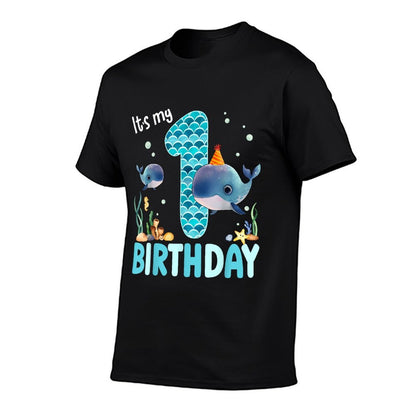 It’s My 1st Birthday 1 Year Old Whale Sea Aquarium Birthday  Affordable Price T-Shirt