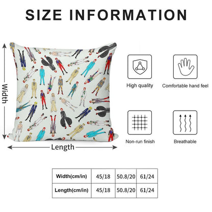 Floating Bowies Soft Reinforced Edging Throw Pillow