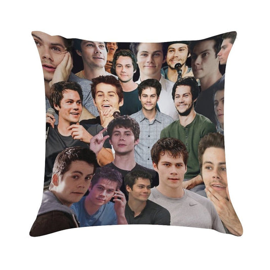 Dylan O’Brien Collage Soft Gift Ready Throw Pillow