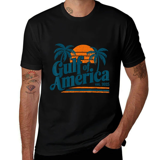 Retro Vintage Gulf Of US America 2025 American Gifts Stretchy T-Shirt