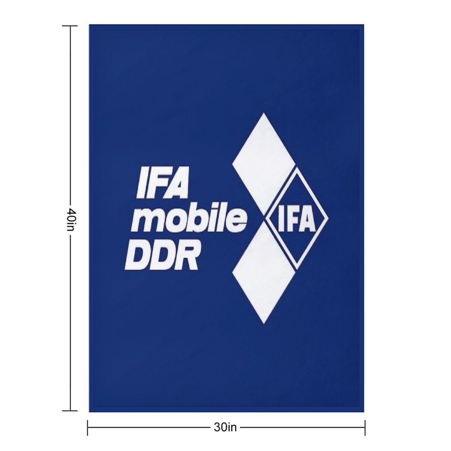 IFA Mobile DDR Logo (white) Compact Throw Blanket