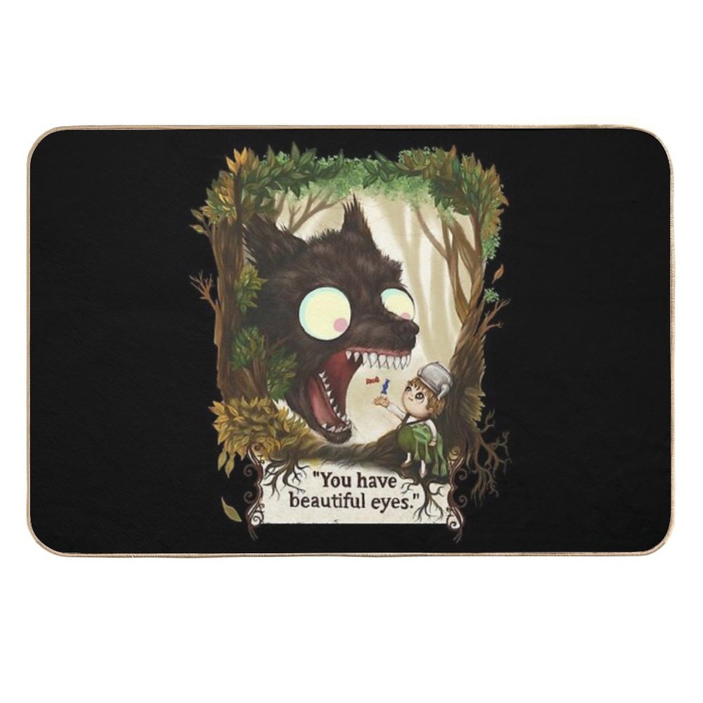 You Have Beautiful Eyes - over The Garden Wall  Rapid-Drying Bath Mat