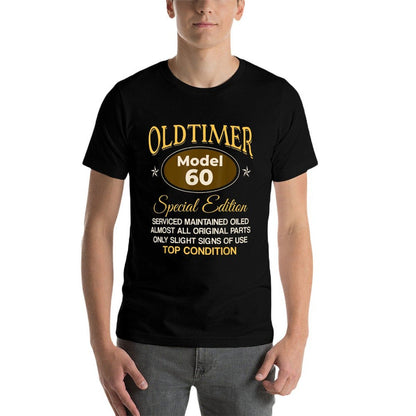 Mens Oldtimer Model 60 Years Special Edition Retro 60th Birthday  Fade-proof Color T-Shirt