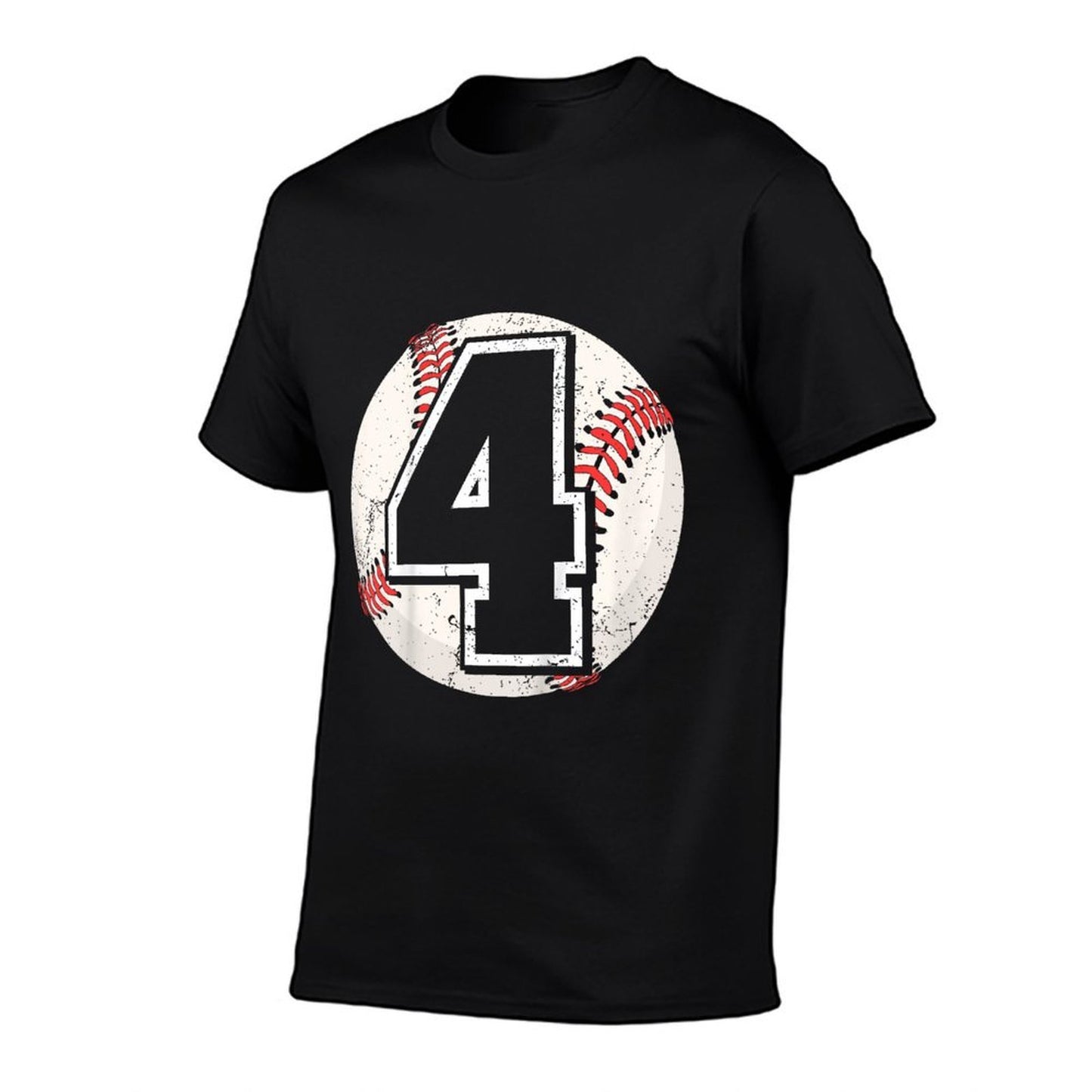 Kids Birthday Boy 4 Four Baseball 4th Birthday Baseball Player  Classic T-Shirt