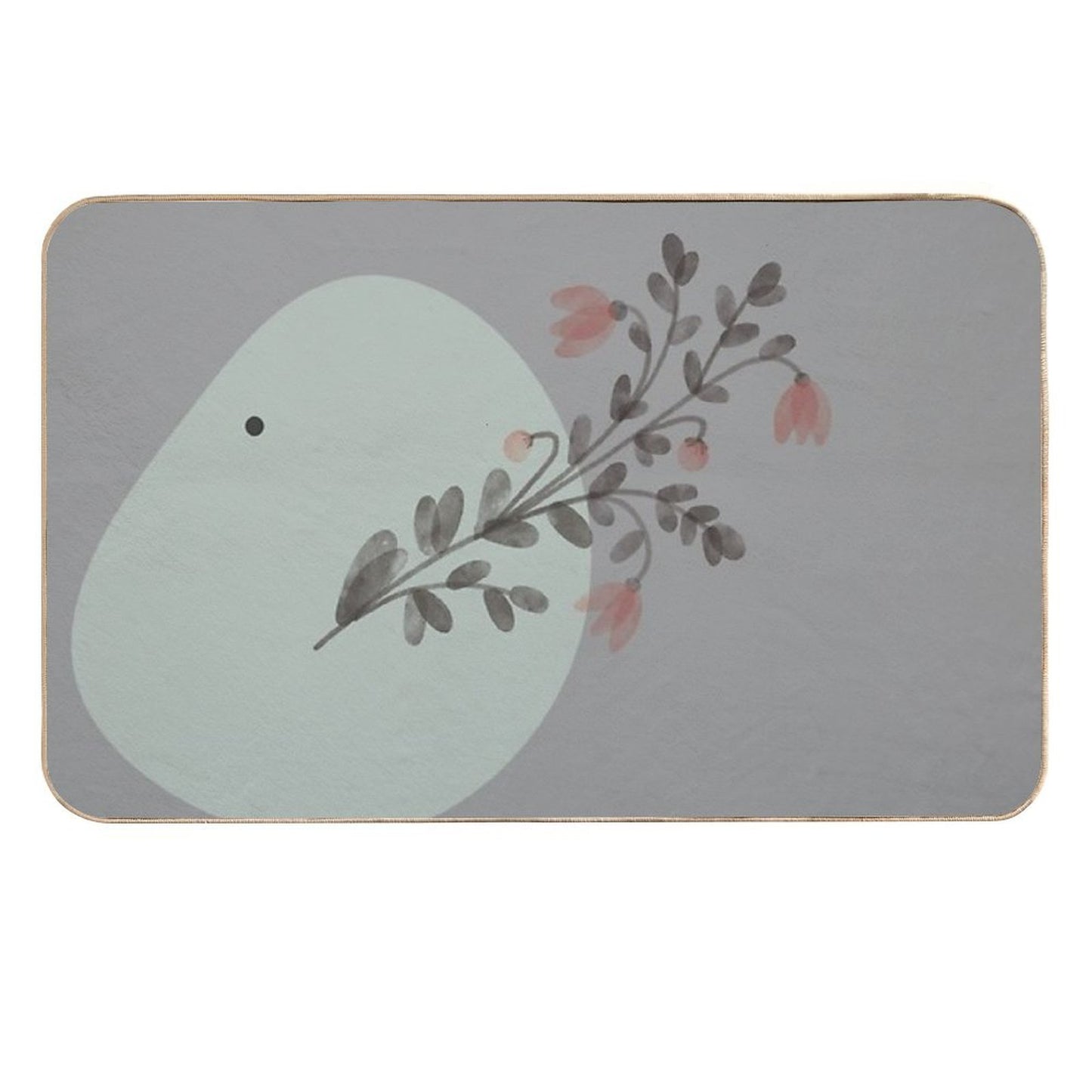 Modern, Neutral, Abstract, Simple Minimal Contemporary Home Decor  Eco-Friendly Bath Mat