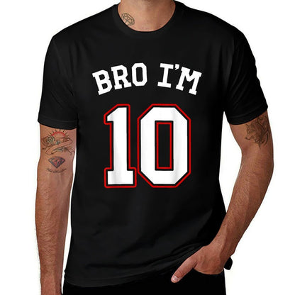 Bro I'm 10 10 Years Old, Tenth Birthday 10th Birthday  Eco-friendly Material T-Shirt