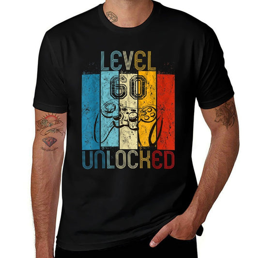 Level 60 Unlocked Funny Video Gamer 60th Birthday Gift  Affordable Price T-Shirt