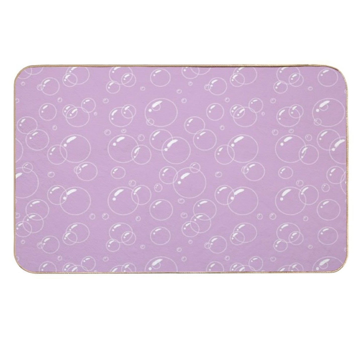 Pink Bubble Pattern  Dirt-Trapping Bath Mat
