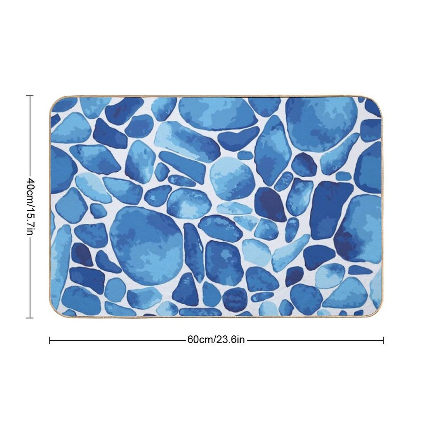 Blue Pool  Long-Lasting Bath Mat