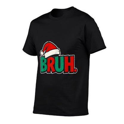 Bruh Funny Saying Brons Boys Kids Christmas Pajamas Xmas  Soft T-Shirt