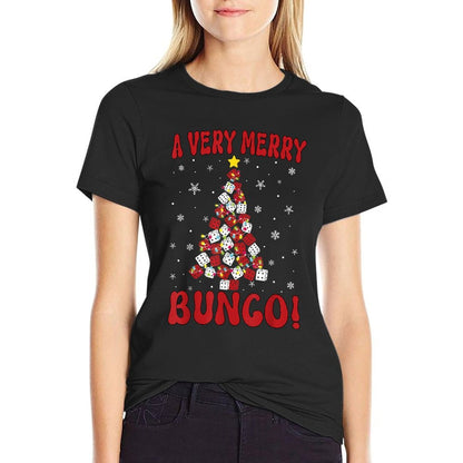 Bunco Christmas Very Merry Bunco Game Xmas for Women  Breathable T-Shirt