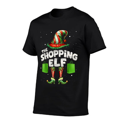 Im The Shopping Elf Family Matching Group Christmas  Heathered Texture T-Shirt
