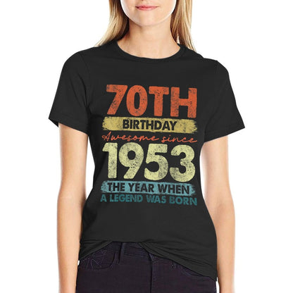 Vintage 1953 70 Year Old Gifts Limited Edition 70th Birthday Comfortable T-Shirt