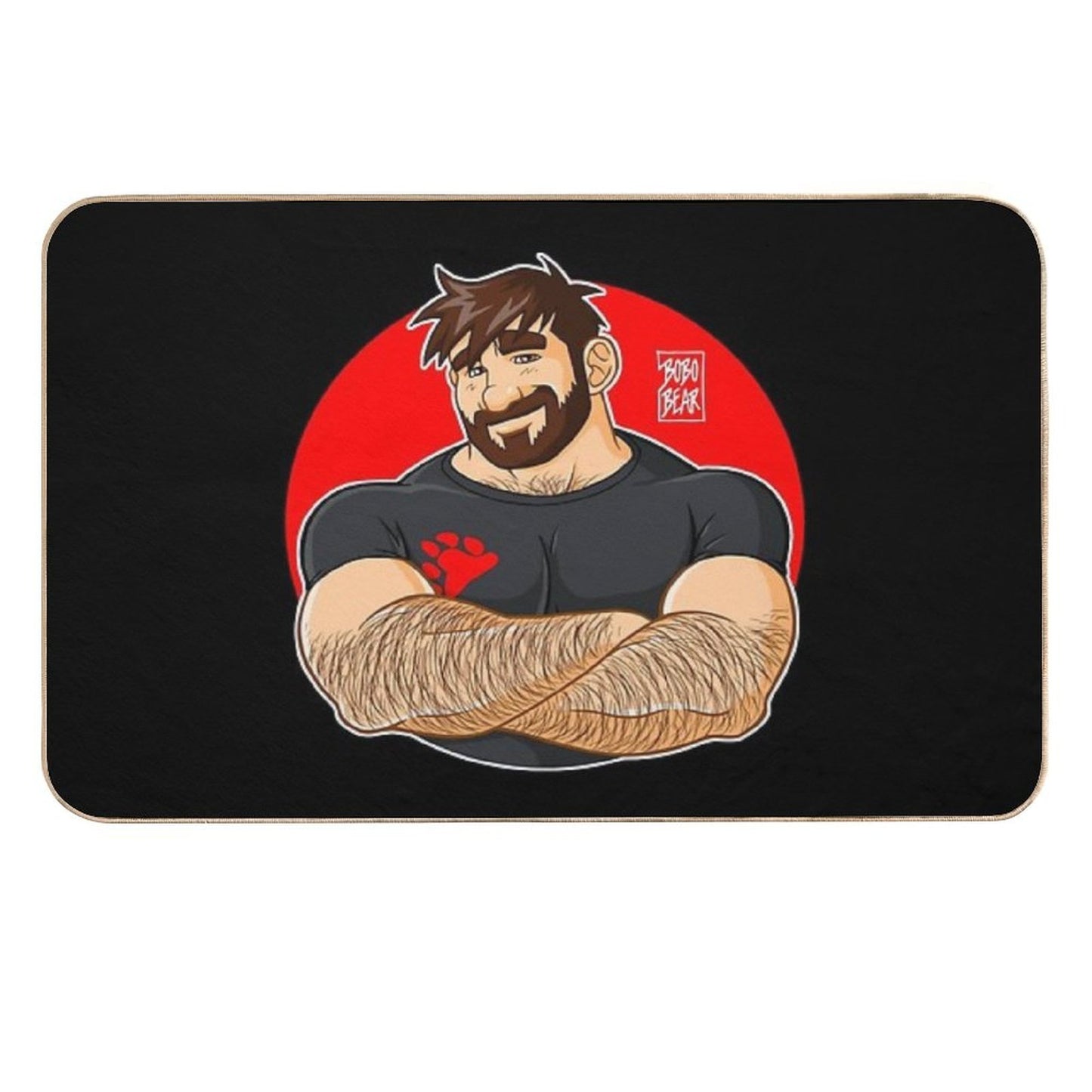 ADAM LIKES CROSSING ARMS  Slip-Resistant Bath Mat