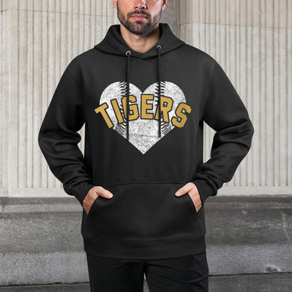 Womens Tigers Baseball Softball High School Team Mascot Mom Customizable Surface Hoodie