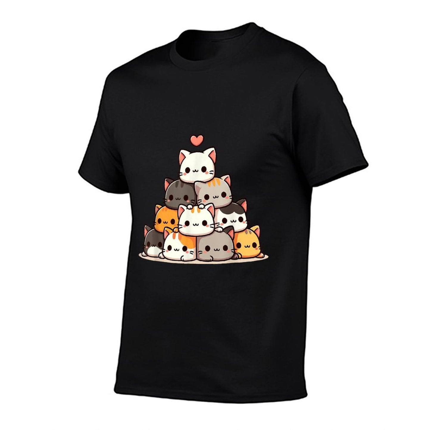Cat Cute Cats Anime Kawaii  Slim-fit Cut T-Shirt