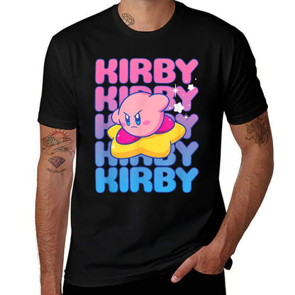 Kirby Nintendo Big Bubble Text Stack  Affordable Price T-Shirt