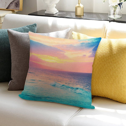 Hookipa Surf Sunset Soft Warmth Comfort Throw Pillow