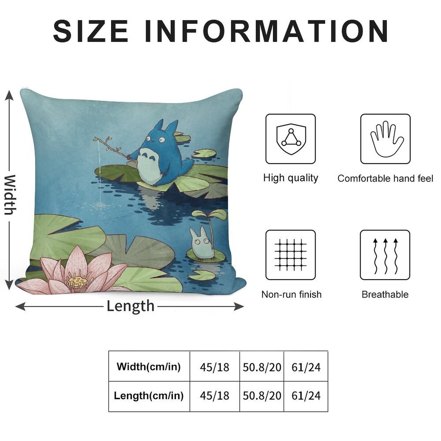 Fishing in The Pond Soft Ultra-Soft Texture Throw Pillow