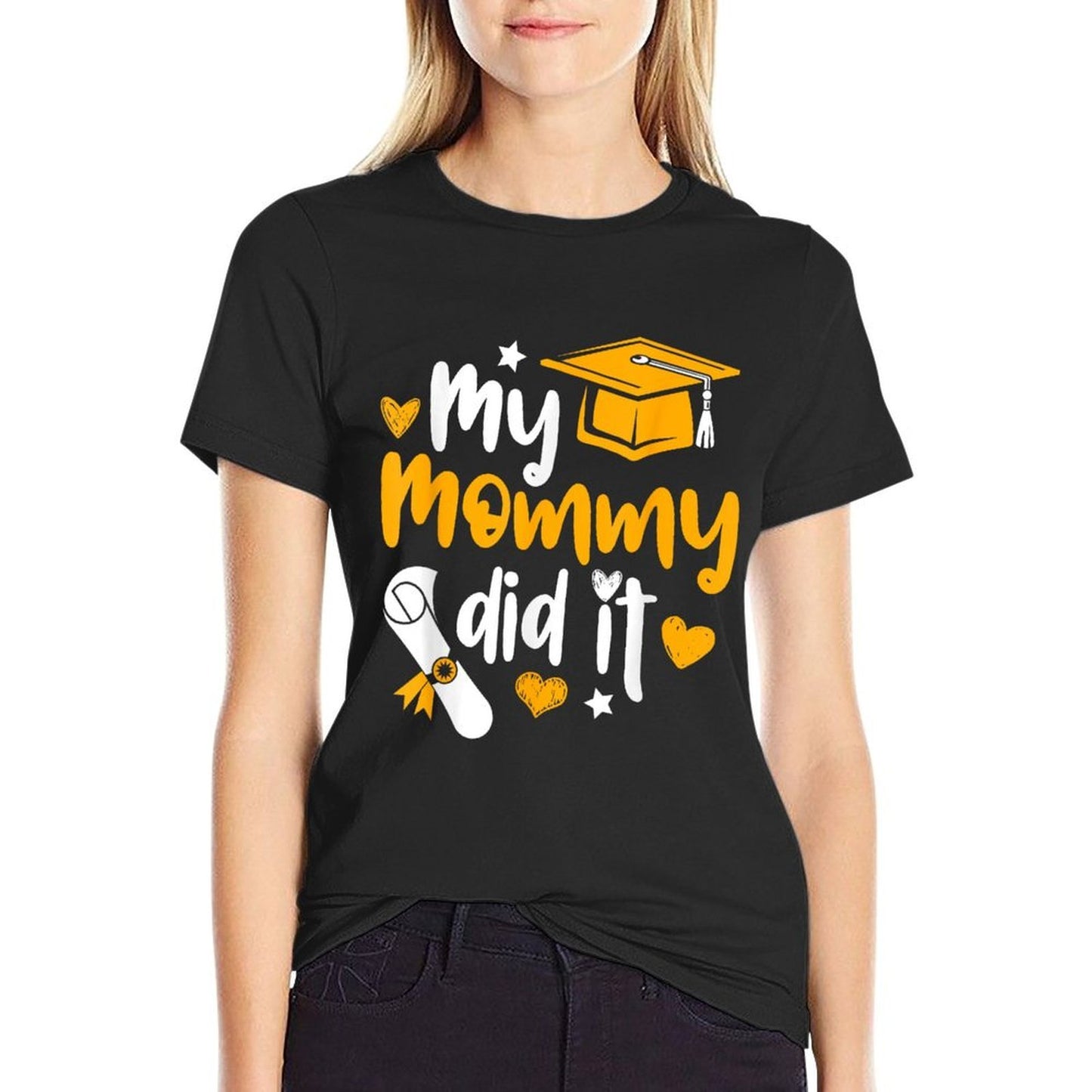 My Mommy Did It - Graduate Graduation Proud Daughter Son  Eco-friendly Material T-Shirt