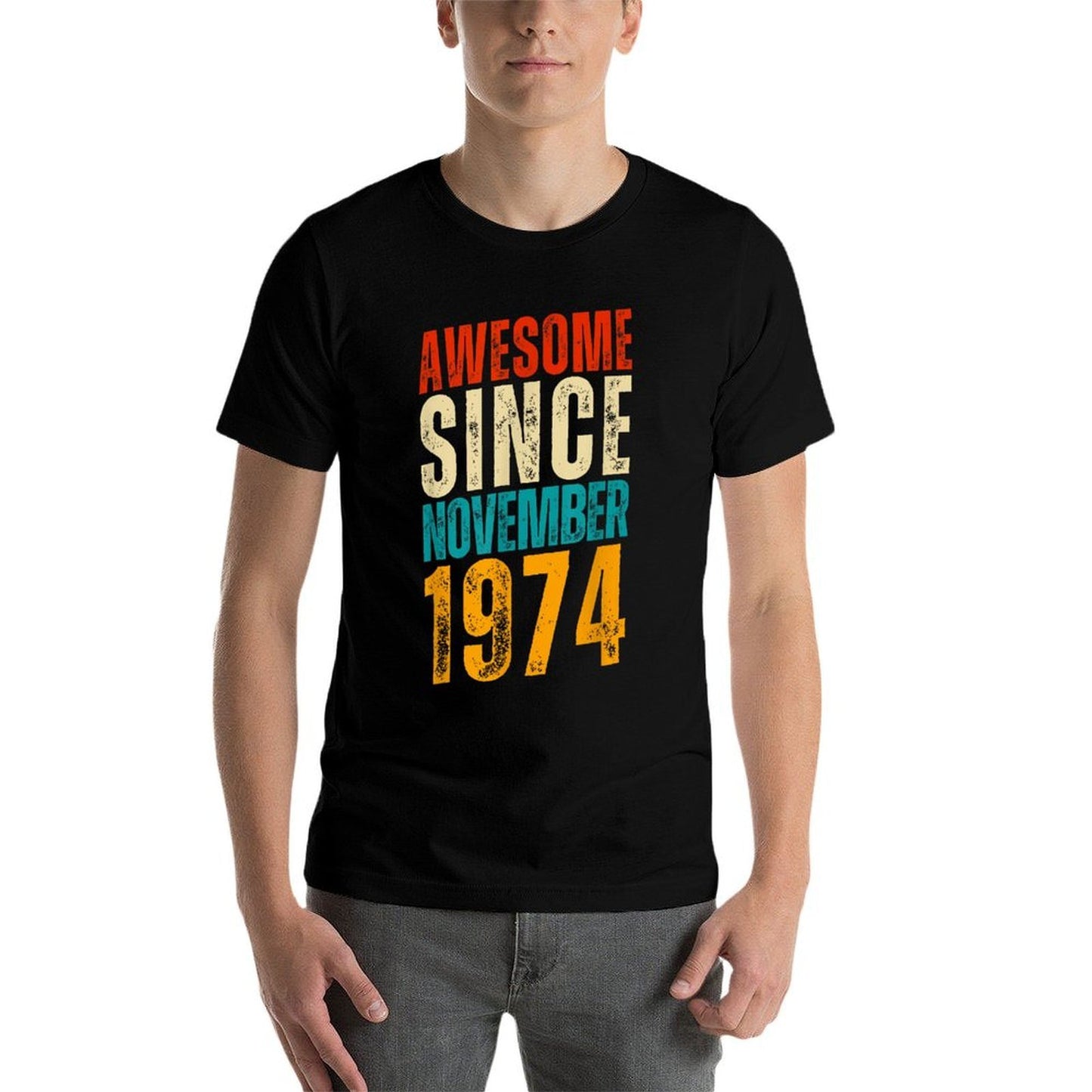 Awesome Since November 1974  50 Years Old  50th Birthday  Moisture-wicking T-Shirt