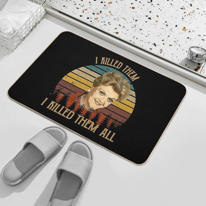 Vintage Murder She Wrote - I Killed Them I Killed Them  Rapid-Drying Bath Mat