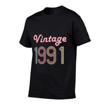30th Birthday Gifts Women 30 Year Old Vintage 1991 Daughter Sweatshirt  Versatile T-Shirt
