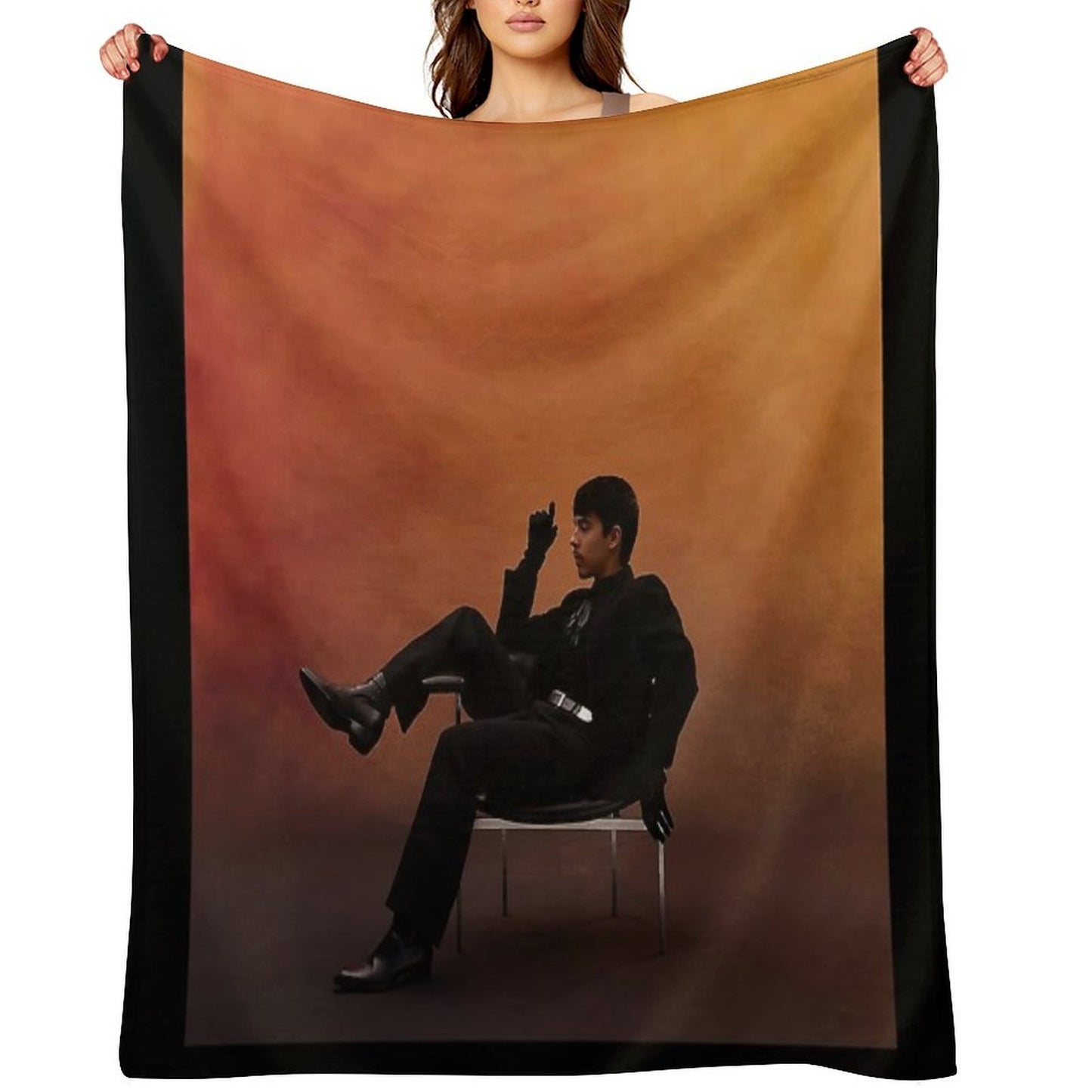 Ivan Cornejo Mirada Shrink-resistant Throw Blanket